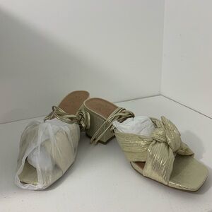 Gold Wrap Heels